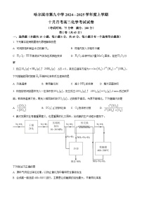 黑龙江省哈尔滨市第九中学2024-2025学年高二上学期10月月考试题 化学（含答案）