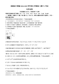 辽宁省大连市滨城高中联盟2024-2025学年高三上学期10月月考 化学试卷