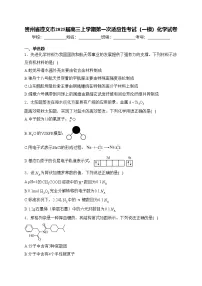 贵州省遵义市2025届高三上学期第一次适应性考试（一模）化学试卷(含答案)