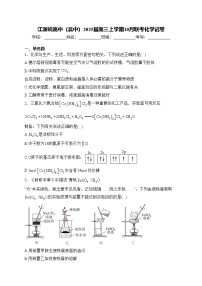 江浙皖高中（县中）2025届高三上学期10月联考化学试卷(含答案)