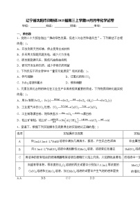 辽宁省沈阳市郊联体2025届高三上学期10月月考化学试卷(含答案)