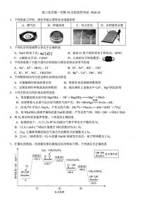 北京市通州区运河中学2024-2025学年高三上学期10月月考+化学试题pdf（有答案）