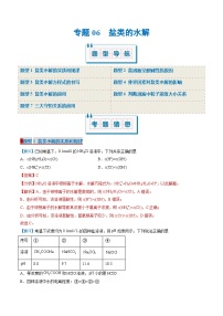 专题06 盐类的水解（考题猜想）（7大题型）-2024-2025学年高二化学上学期期中考点大串讲（人教版2019选择性必修1）