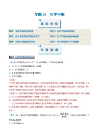 专题03 化学平衡（考题猜想）（6大题型）-2024-2025学年高二化学上学期期中考点大串讲（人教版2019选择性必修1）