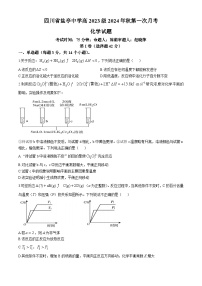 四川省绵阳市盐亭中学2024-2025学年高二上学期10月月考 化学试题