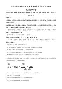 湖北省武汉市部分重点中学2023～2024学年高二上学期期中联考化学试题（解析版）