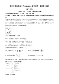 北京市第五十五中学2024-2025学年高三上学期期中考试 化学试卷