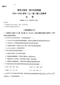 安徽省合肥市智学联盟2024-2025学年高二上学期期中考试 化学试题