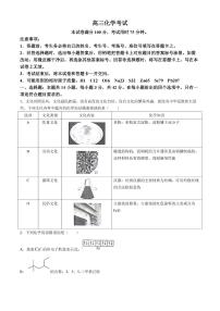 2025届高三金太阳百万高三上学期9月开学联考化学试题（含解析）