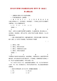 2022年高中化学第四章非金属及其化合物第四节第一课时练习新人教版必修1