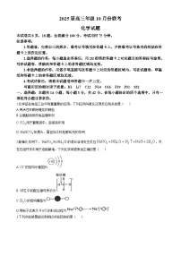 2025安阳林州晋豫名校联盟高三上学期10月月考试题化学含解析