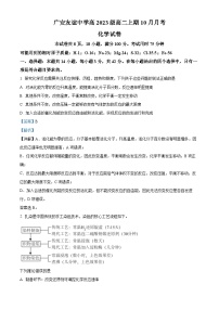 四川省广安友谊中学2024-2025学年高二上学期10月月考化学试卷（Word版附解析）