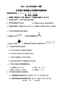 2024北京育才学校高三（上）期中化学试卷