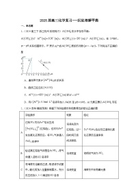 2025届高三化学二轮复习 -- -沉淀溶解平衡 讲义与练习