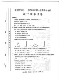 河南省洛阳市2023-2024学年高二上学期期中考试化学试卷（PDF版附答案）