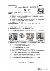 广东省江门市2025届高三上学期10月调研测试化学试卷（PDF版附答案）