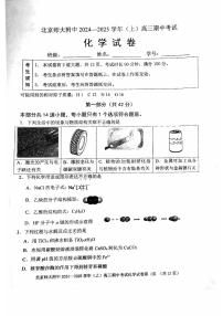 2024北京北师大附中高三上学期期中真题化学试卷