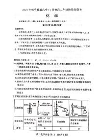 湖北省黄冈市2024-2025学年高二上学期11月阶段性联考化学试题