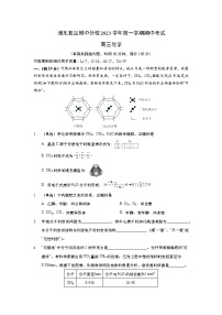 上海市浦东复旦附中分校2023-2024学年高三上学期期中考试化学试卷