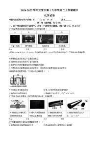 北京市第十九中学2024-2025学年高二上学期期中考试化学试卷