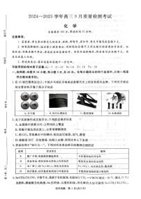 河南省青桐鸣2024-2025学年高三上学期9月质量检测考试联考+化学试题
