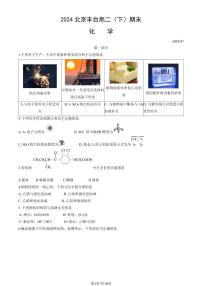 2024北京丰台高二（下）期末化学试题及答案