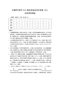 云南省云南师范大学附属中学2024-2025学年高三上学期高考适应性月考卷（五）化学