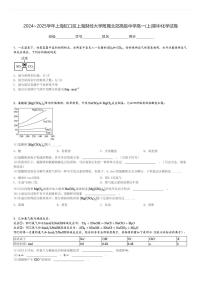 2024～2025学年上海虹口区上海财经大学附属北郊高级中学高一(上)期中化学试卷[原题+解析]