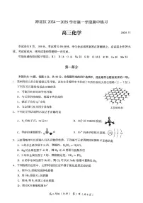 2025届北京市海淀区高三上学期11月期中练习-化学试卷+答案
