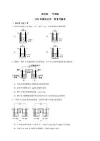 2025年高考化学一轮复习备考专项练 原电池