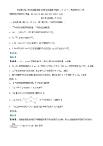 四川省攀枝花市2023_2024学年高三化学上学期8月考试试题含解析