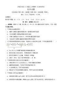 四川省泸州市泸县第五中学2025届高三上学期一诊（一模）化学试卷（Word版附答案）