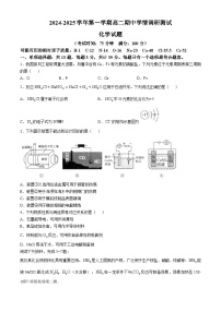 江苏省扬州市高邮市2024-2025学年高二上学期11月期中考试 化学试题