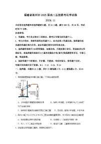 福建省泉州市五校2024-2025学年高三上学期11月期中联考化学试卷（Word版附解析）