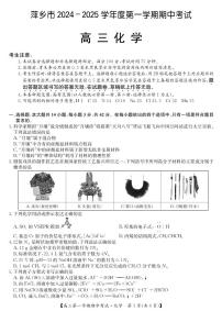 江西省萍乡市2024-2025学年高三上学期期中考试化学试题