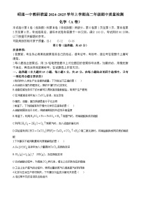 云南省昭通第一中学教研联盟2024~2025学年高二上学期期中质量检测化学试卷