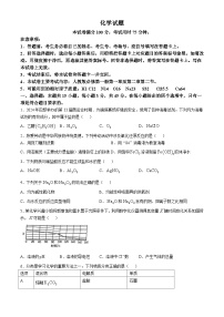 四川省内江市东兴区四川省内江市第一中学2024-2025学年高一上学期11月期中化学试题(无答案)