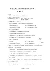 四川省眉山市东坡区校校联合考试2024～2025学年高二(上)期中联考化学试卷(含答案)