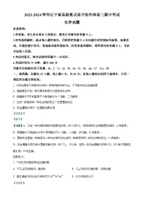 2024辽宁省县级重点高中协作体高三上学期11月期中考试化学含解析