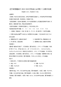 2024-2025学年辽宁省普通高中高二(上)11月期中考试化学试卷（解析版）