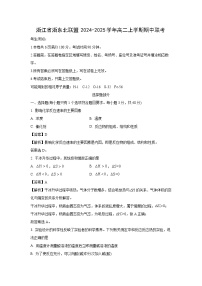 2024-2025学年浙江省浙东北联盟高二(上)期中联考化学试卷（解析版）