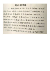 江西省赣州市大余县江西省大余县梅关中学2024-2025学年高二上学期11月期中化学试题