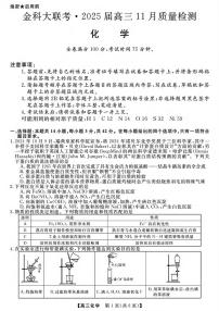 化学丨金科新未来大联考河南省2025届高三上学期11月质量检测化学试卷及答案