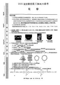 化学丨皖江名校联盟安徽省2025届高三上学期11月摸底大联考化学试卷及答案