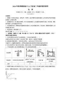 湖北省黄冈市2024-2025学年高二上学期11月阶段性联考化学试题（含答案）