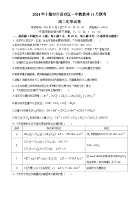 湖北省十堰市六县市区一中教联体学校2024-2025学年高二上学期11月月考 化学试题