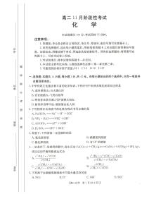 广西多地市部分学校2024-2025学年高二上学期期中考试 化学试题