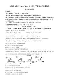 陕西省咸阳市实验中学2024～2025学年高二(上)11月月考化学试卷(含答案)