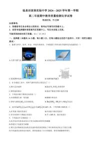 安徽省临泉田家炳实验中学2024～2025学年高二(上)期中化学试卷(含答案)