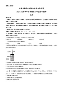 2025安徽省卓越县中联盟、皖豫名校联盟高二上学期期中考试化学无答案